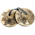 thumbnail image 1 of Tingsha Cymbals Bells - Easy To Play - Meditation Mindfulness Chime For Chakra Healing Spiritual Dharma Gifts Handcrafted Tibetan By Himalayan Bazaar (Ohm Mani), 1 of 3