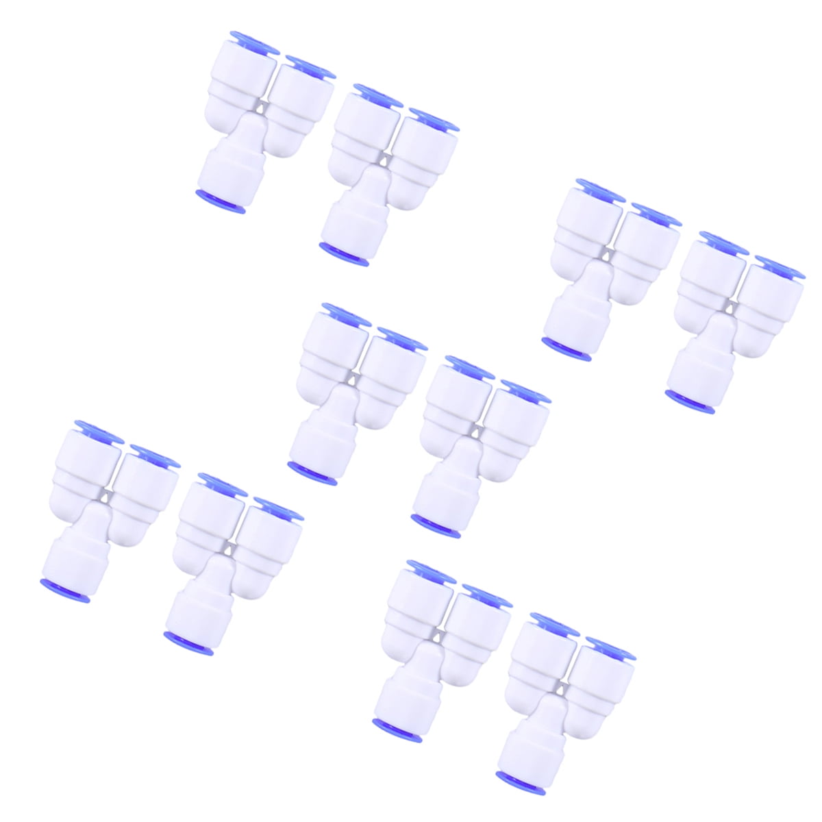 Tingshir 10 Pcs 1/4 Inch Tube Push Union Y Shaped Quick Connect Coupler ...