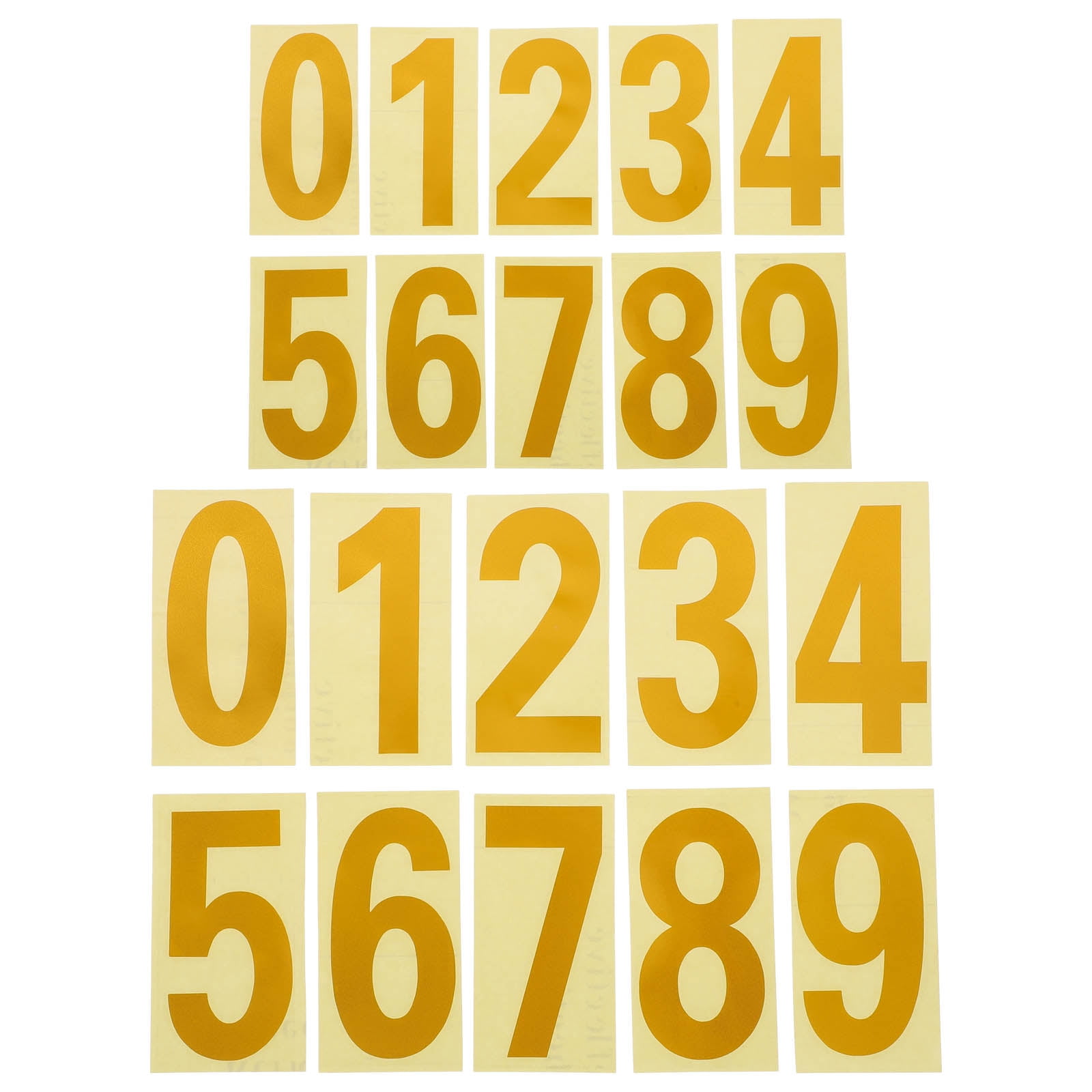 Tingshir 5 Sets Reflective Mailbox Numbers Decals Waterproof Mailbox