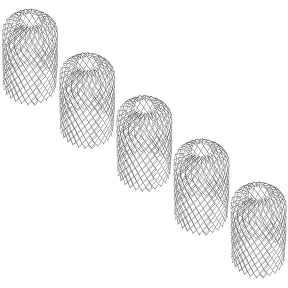 Tingshir 5pcs Roof Gutter Guards Stainless Steel Leaves Filters Gutter Downspout Protectors