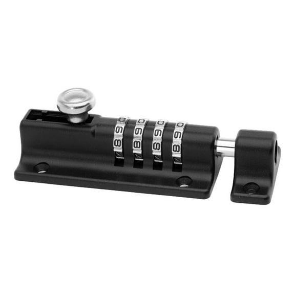 OUNONA Combination Door Lock Black Zinc Alloy Stainless Steel for High Security Door Use