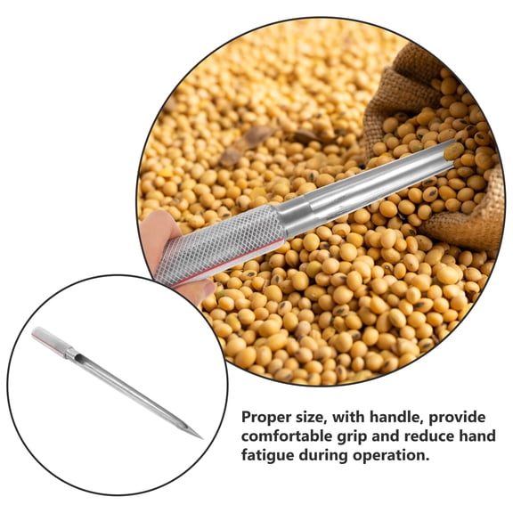 Tingshir Metal Grain Probe Rod for Sampling Seeds, Wheat, Fertilizer - Farm Seed Sampler Tool