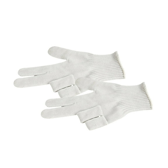 Tingshir Cut Resistant Safety Gloves Pair for Hand , Kitchen Gloves Ideal for Cutting, Slicing, and Food Prep (White)