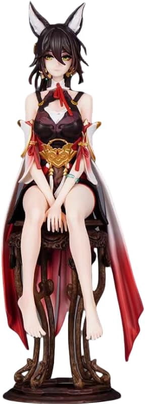 Tingyun Figure Ancient Style Stool Sitting Tingyun Anime Figures 28cm/11inch PVC Character Action Model Figure Statue Decoration Gifts