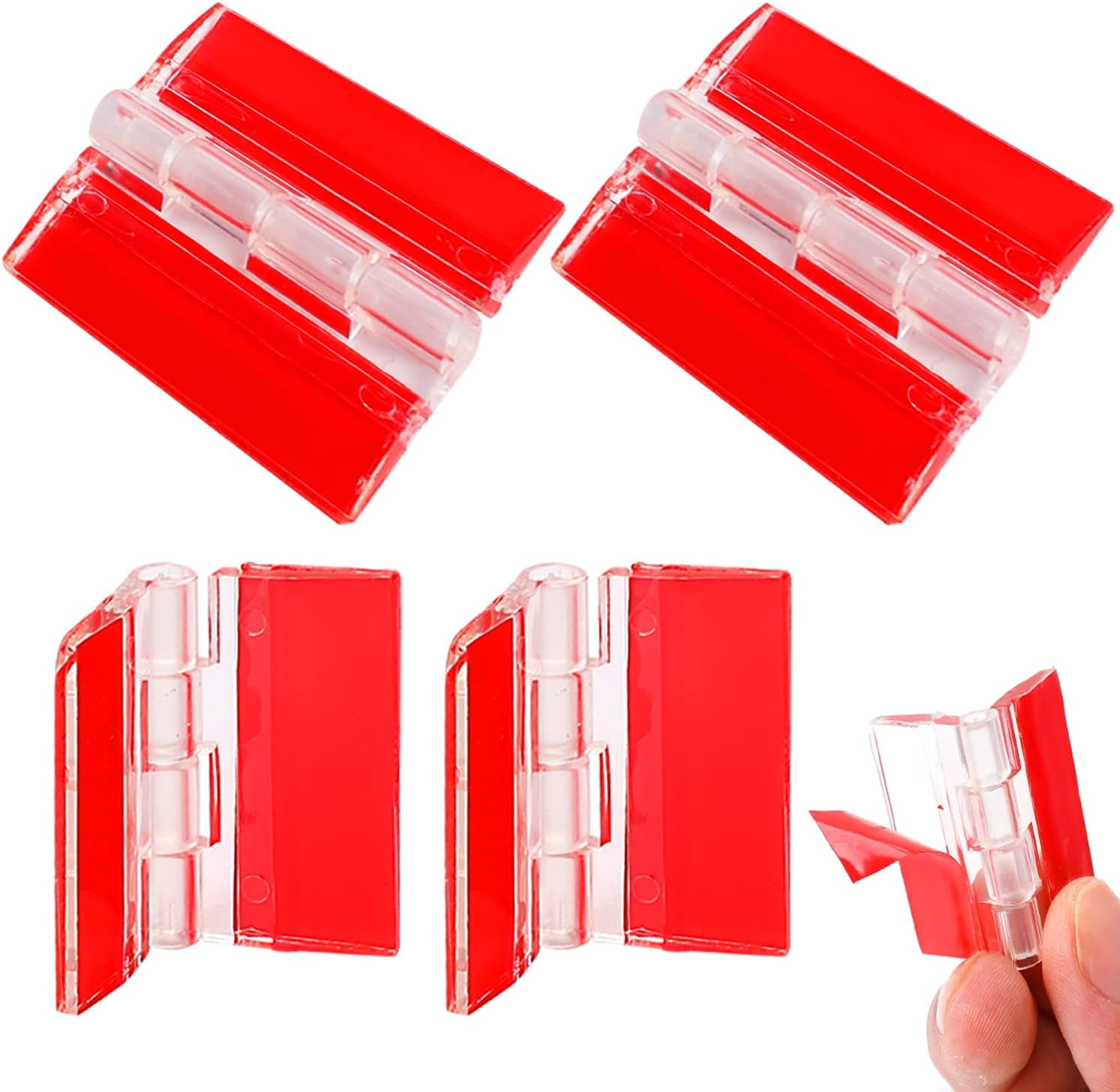 Tingzi 12 Pcs Acrylic Hinge Clear Acrylic Mini Hinge Transparent ...