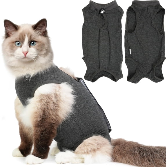 Tingzi Cat Recovery Suit for Abdominal Wounds,Cat Onesie for Cats After Surgery Cone of Shame Alternative Surgical Spay Suit for Female Cat