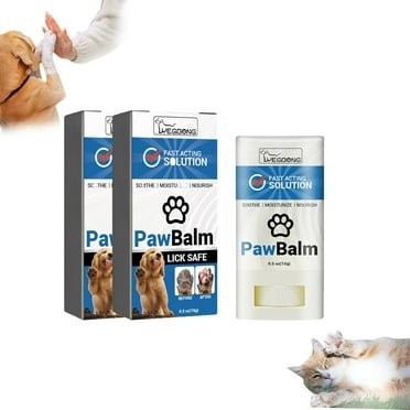 Tingzi Lick Safe Dog Paw Balm,Moisturizer & Protection for Dog Feet,Repairs Dry, Cracked & Damaged Paws,Long Lasting Dog Cat Skin, Cat Paw Moisturizer Stick (2Pcs,Blue)