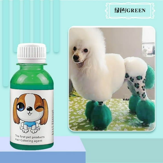 Tingzi Semi-Permanent Dog Hair Dye, Keep for About 2 Months, 1 Pack Pet Hair Dye, Provide 1Primary Colors, DIY Colors are Available, Safely Pet Hair Dye, for Frruy Dogs Can be Bathed