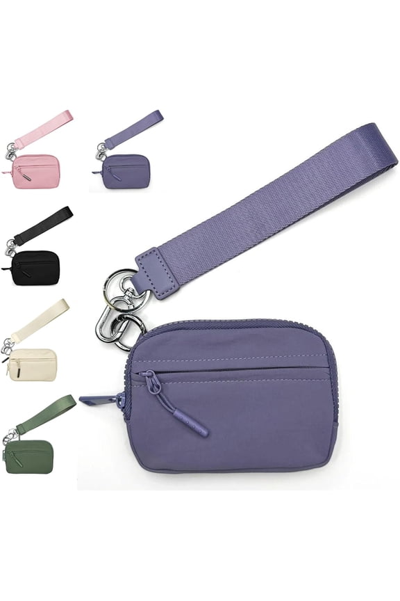 The Iris' Wallet 2nd Gen, Iris Pouch Wristlet, Wristlet Wallets for Women, Zippered Card Case With Id Window/Hand strap