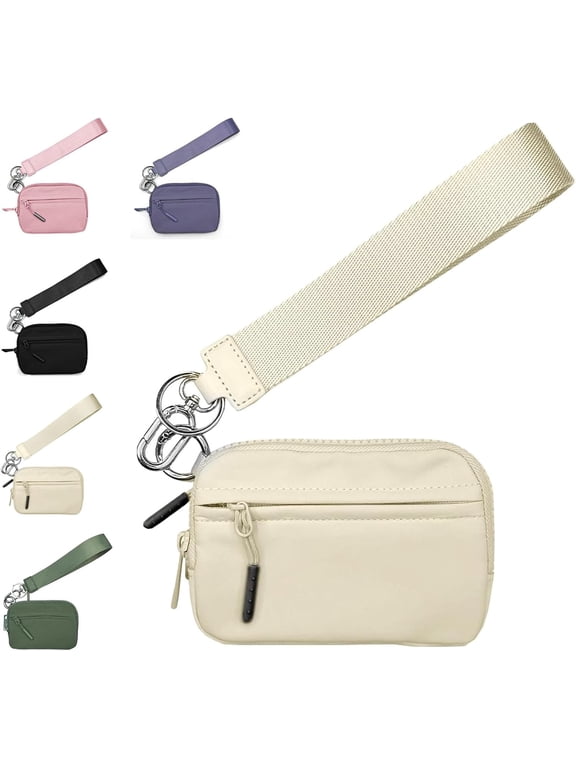 The Iris' Wallet 2nd Gen, Iris Pouch Wristlet, Wristlet Wallets for Women, Zippered Card Case With Id Window/Hand strap