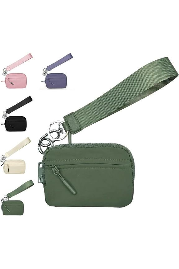 The Iris' Wallet 2nd Gen, Iris Pouch Wristlet, Wristlet Wallets for Women, Zippered Card Case With Id Window/Hand strap