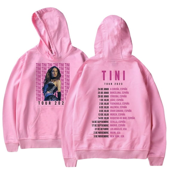 Tini Stoessel Shirt 2023 Tour Hoodies New Men Women Long Sleeve Pullover Singer Merch