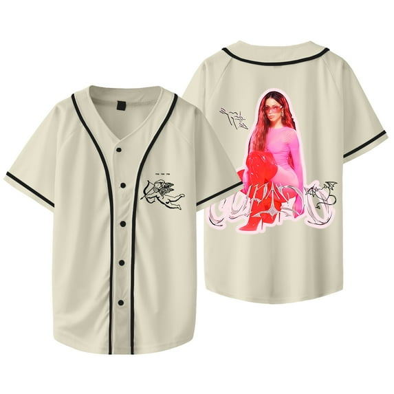 Tini Stoessel Tour Merch Jersey Cupido Album Baseball Jacket Women Men Fashion Casual Short Sleeve T-shirts
