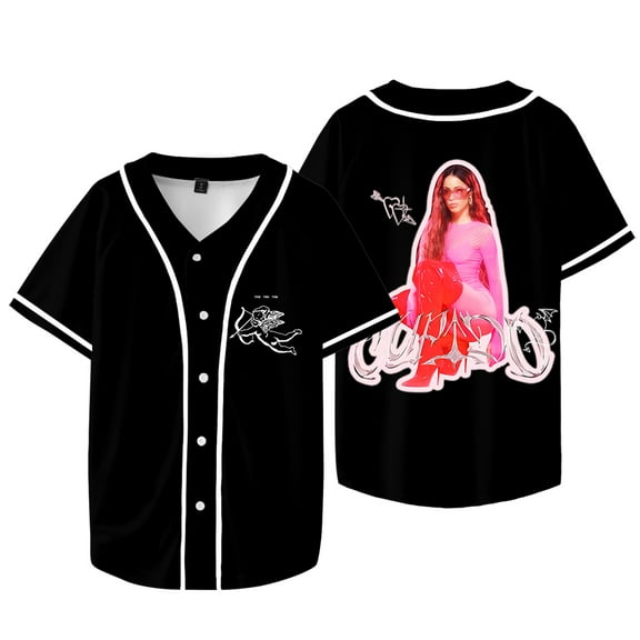 Tini Stoessel Tour Merch Jersey Cupido Album Baseball Jacket Women Men Fashion Casual Short Sleeve T-shirts