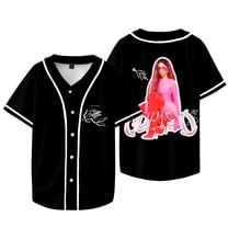 Tini Stoessel Tour Merch Jersey Cupido Album Baseball Jacket Women Men Fashion Casual Short Sleeve T-shirts