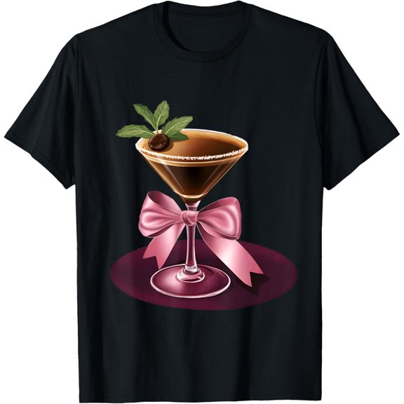 Tini Time Espresso Martini Tasty Vodka Coffee Liquor & Cream T-Shirt