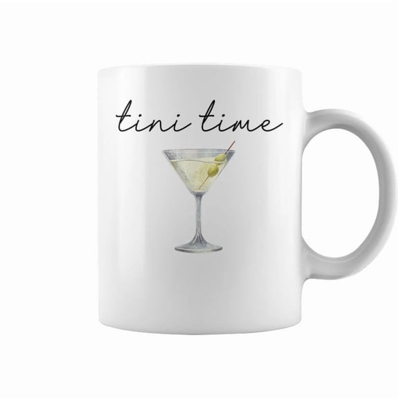 Tini Time Martini Drinking Cocktail Graphic Coffee Mugs