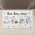 thumbnail image 1 of TiniDecor Boo Boo Crew Halloween Doormat - 18"x30" Ghost Nurse Rug, White Fall Entry Mat, 1 of 4