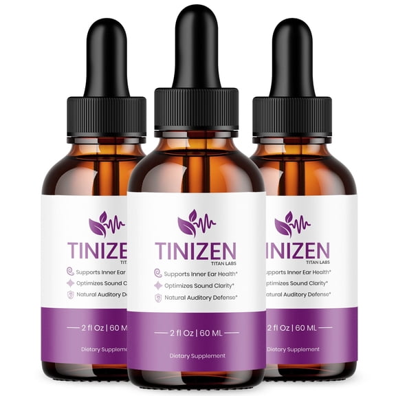Tinizen Advanced Formula Ear Health Support Drops Hearing Supplement Tini Zen 90 Servings