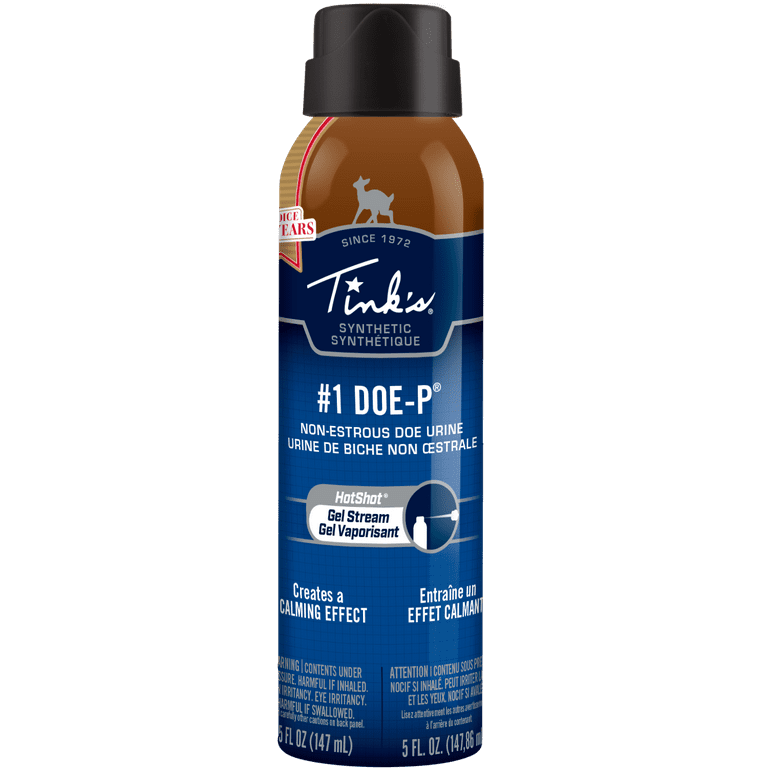 Tink's #1 Doe-P Synthetic Doe Urine Hot Shot Gel Stream - 5 oz. - Deer Lure  