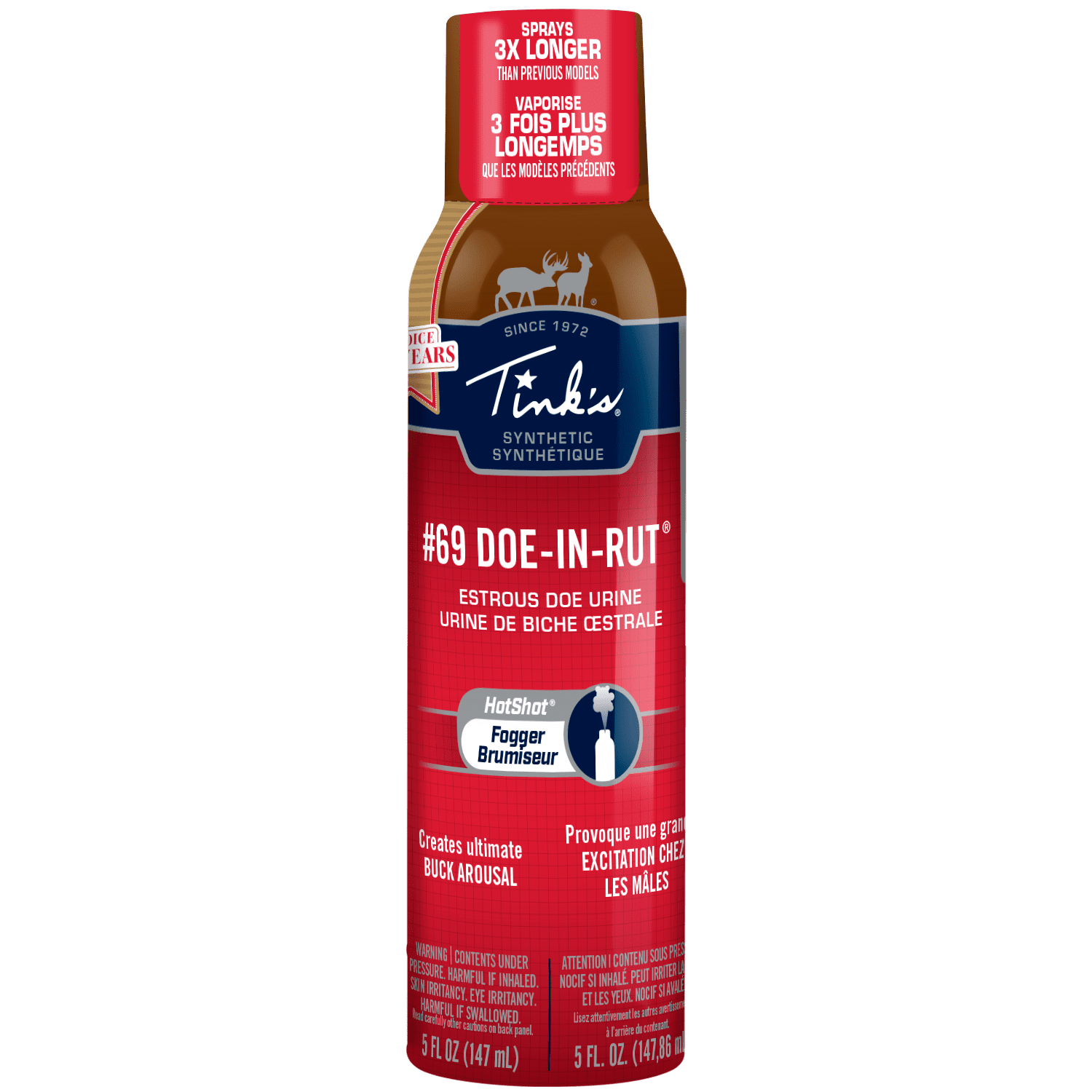 Tinks 69 Doe-In-Rut Hot Shot Gel Stream Synthetic Deer Lure