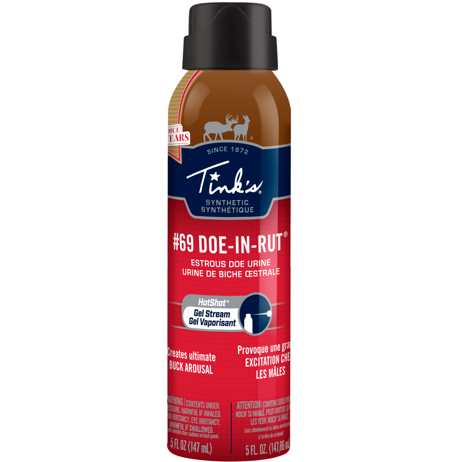 Tinks #69 Doe-in-Rut Hot Shot Gel Stream Synthetic Deer Lure - 5