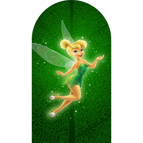 Tinker-Bell Background Birthday Party Backdrop 140 g Milk thread Arch Double Tinker-Bell Banner Photography Props