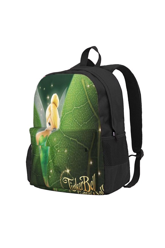 Tinker Bel Backpack Anime Computer Bag Hiking Bookpack Bag for Adult 16.5in