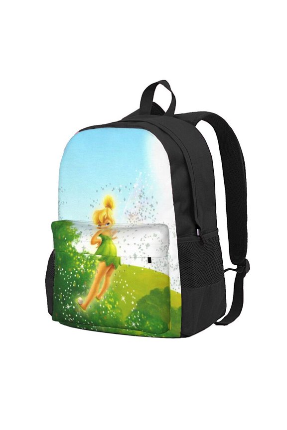 Tinker Bel Backpack Anime Computer Bag Hiking Bookpack Bag for Adult 16.5in