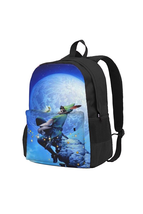 Tinker Bel Backpack Anime Computer Bag Hiking Bookpack Bag for Adult 16.5in