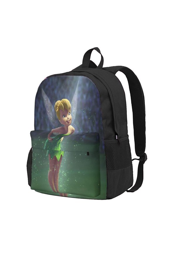 Tinker Bel Backpack Anime Computer Bag Hiking Bookpack Bag for Adult 16.5in
