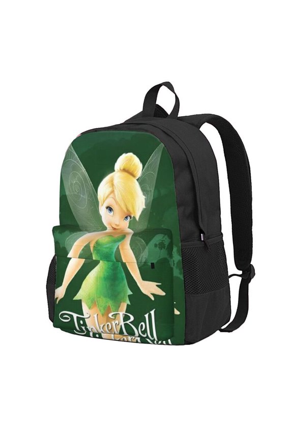 Tinker Bel Backpack Anime Computer Bag Hiking Bookpack Bag for Adult 16.5in