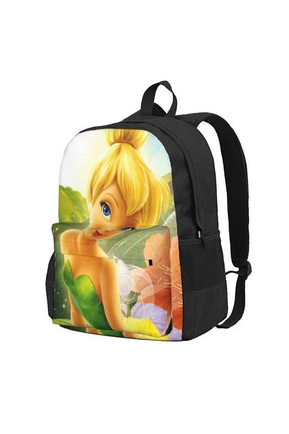 Tinker Bel Backpack Anime Computer Bag Hiking Bookpack Bag for Adult 16.5in