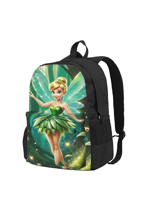 Tinker Bel Backpack Anime Computer Bag Hiking Bookpack Bag for Adult 16.5in