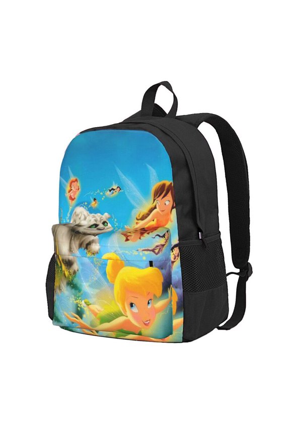 Tinker Bel Backpack Anime Computer Bag Hiking Bookpack Bag for Adult 16.5in