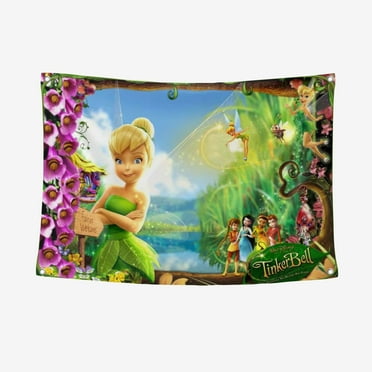 Tinker Bell Banner Background Backdrop 3.28*4.92FT/100*150CM