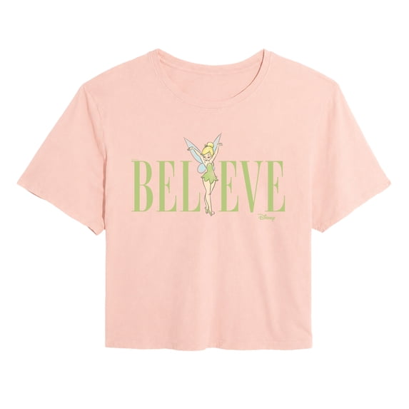 Tinker Bell - Believe Cropped Graphic T-Shirt