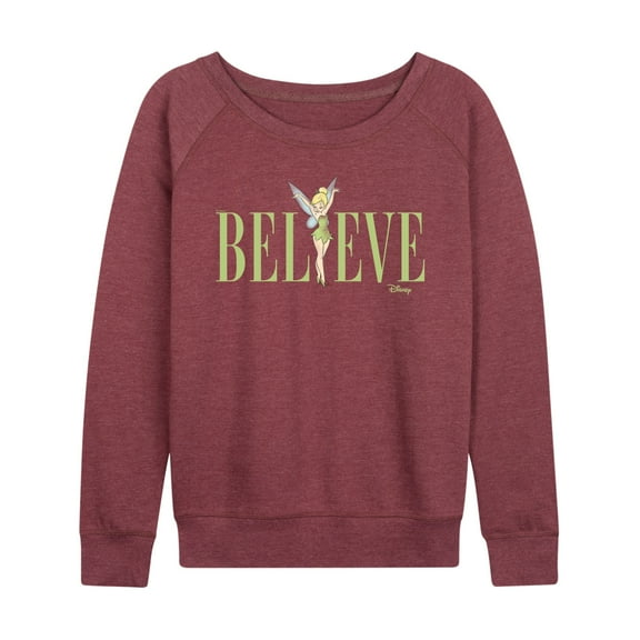 Tinker Bell - Believe - Ladies French Terry Long Sleeve Shirt