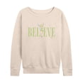 thumbnail image 1 of Tinker Bell - Believe  - Ladies French Terry Long Sleeve Shirt, 1 of 5