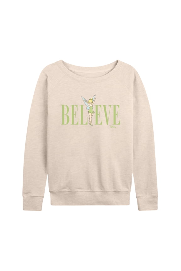 - Believe  - Ladies French Terry Long Sleeve Shirt