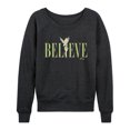 thumbnail image 1 of Tinker Bell - Believe  - Ladies French Terry Long Sleeve Shirt, 1 of 5