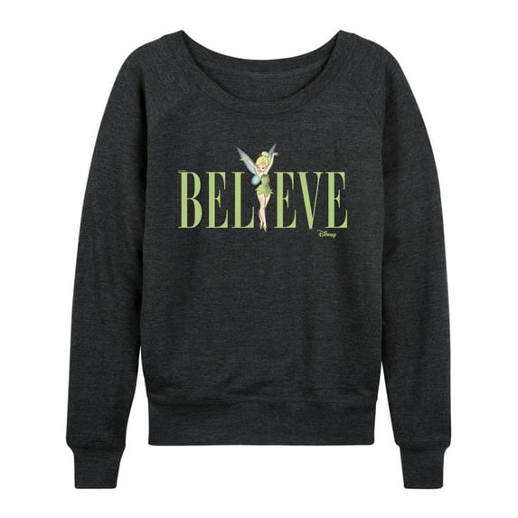 Tinker Bell - Believe - Ladies French Terry Long Sleeve Shirt