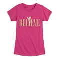 thumbnail image 1 of Tinker Bell - Believe - Toddler And Youth Girls Short Sleeve Graphic T-Shirt, 1 of 5