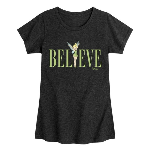 Tinker Bell - Believe - Toddler And Youth Girls Short Sleeve Graphic T-Shirt