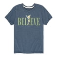thumbnail image 1 of Tinker Bell - Believe - Toddler And Youth Short Sleeve Graphic T-Shirt, 1 of 5