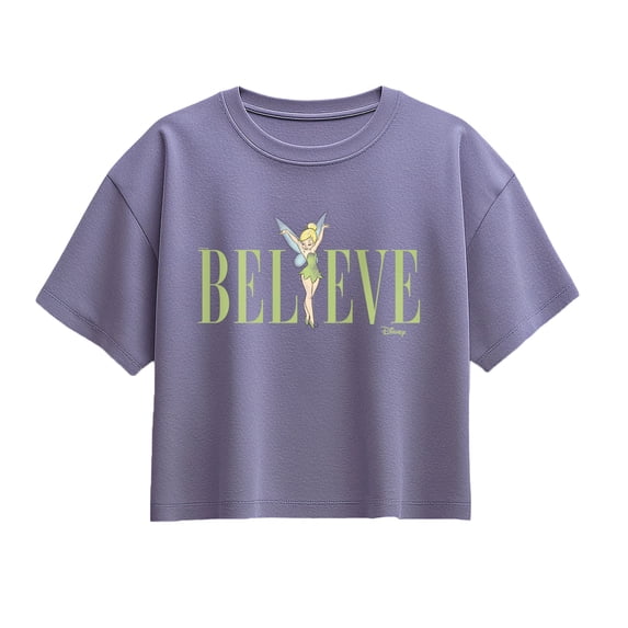 Tinker Bell - Believe Short Sleeve Boxy Graphic T-Shirt