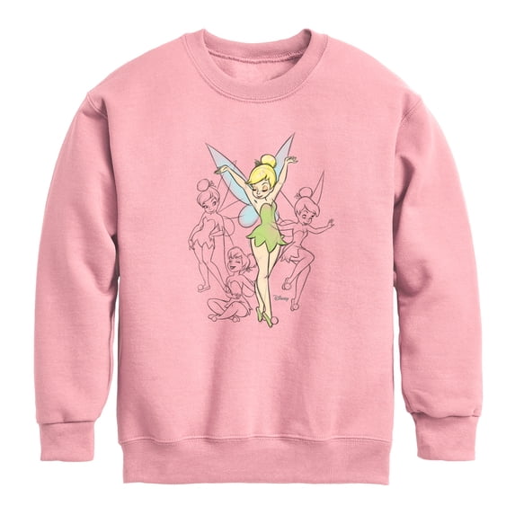 Tinker Bell - Boys' Graphic Long Sleeve Fleece Sweatshirt