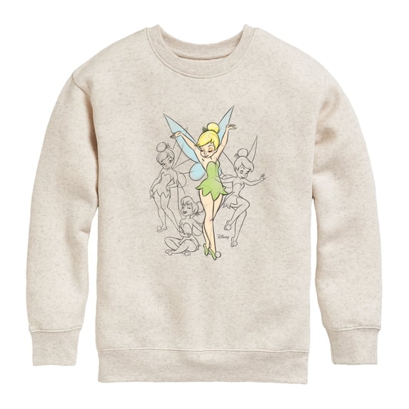 Tinker Bell - Boys' Graphic Long Sleeve Fleece Sweatshirt
