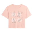 thumbnail image 1 of Tinker Bell - Circle Poses - Juniors Cropped Graphic T-Shirt, 1 of 4