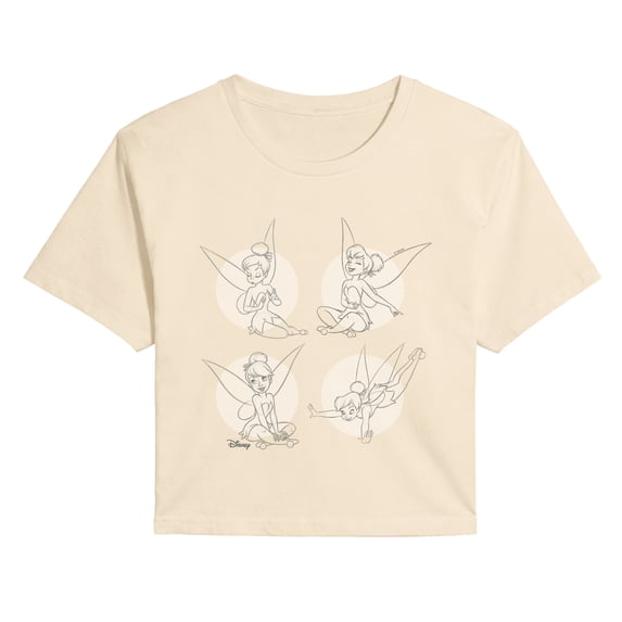 Tinker Bell - Circle Poses Cropped Graphic T-Shirt